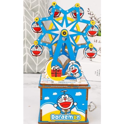 DIY Music Box Doraemon Ferris Wheel / Kotak Musik Doraemon