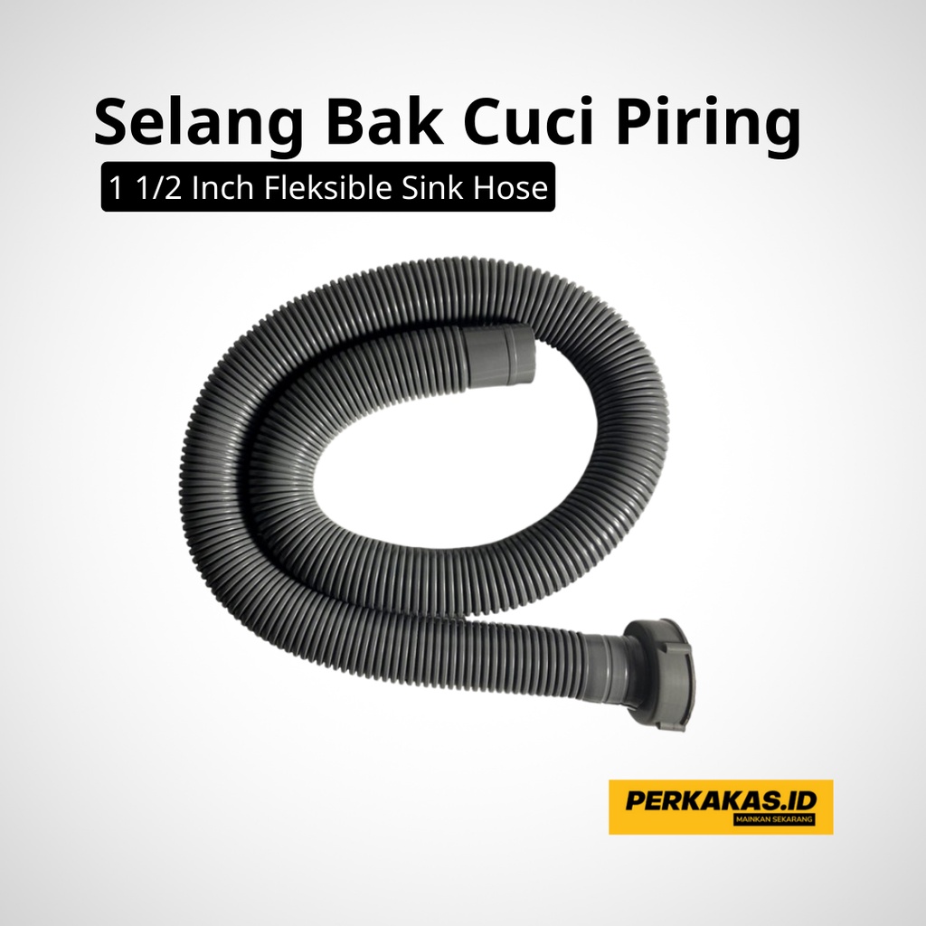 Selang Wastafel Cuci Piring PVC 1,5 Inch 1 Meter HIPPO