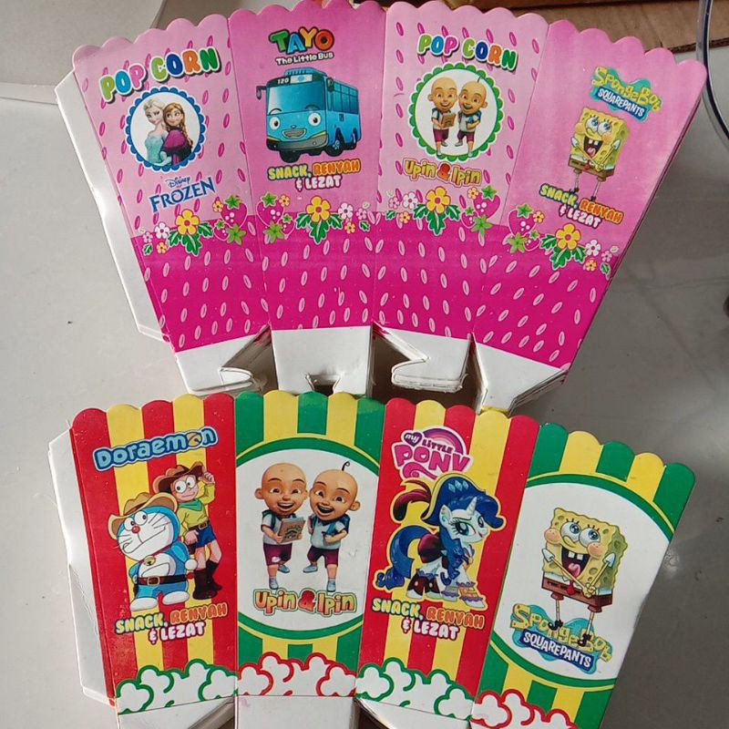 

kertas popcorn terlaris bungkus popcorn 12x6