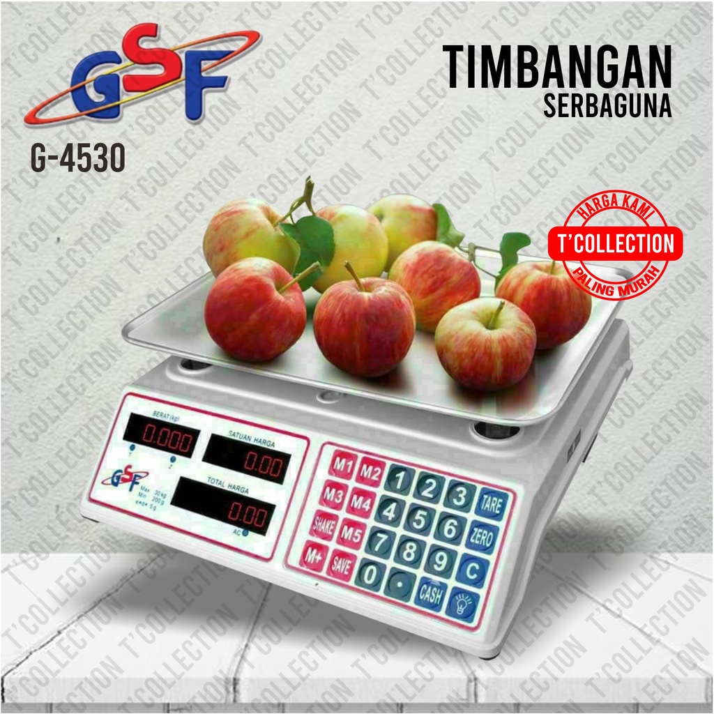 Timbangan Buah Digital 30kg Serbaguna Multifungsi G-4530 GSF