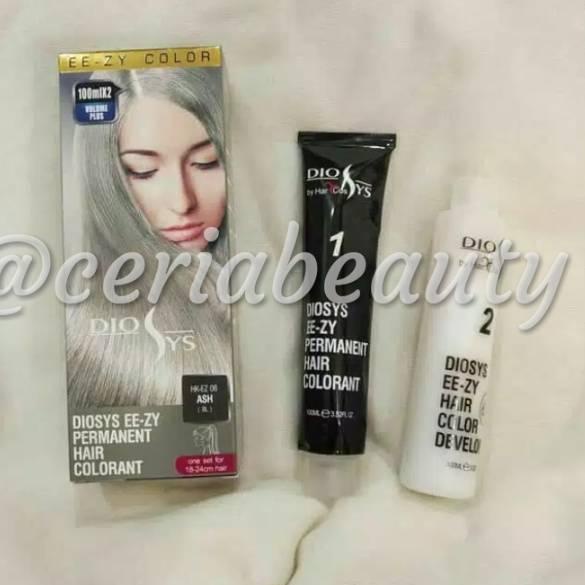 Sale--Diosys Cat Rambut Ash ( Silver ) / Cat Rambut Diosys Warna Silver