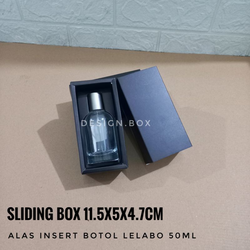 

BOX PARFUM SLIDING HITAM POLOS 11.5X5X4.7CM | SLIDING BOX HITAM 11.5X5X4.7CM