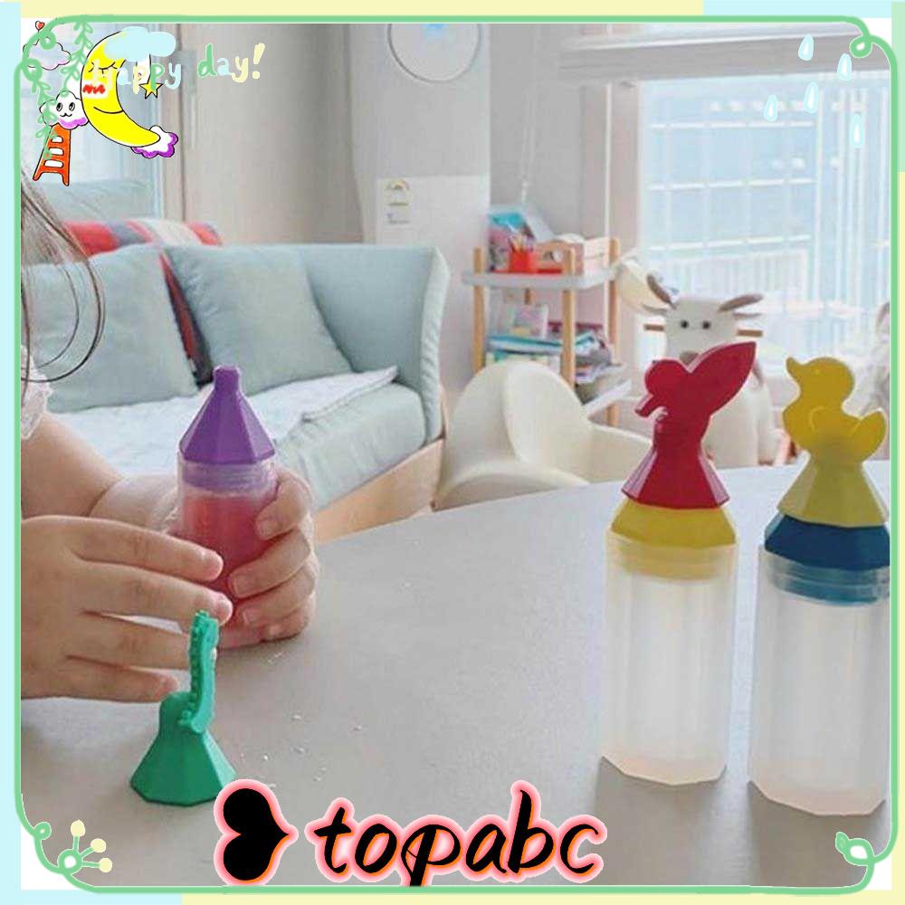 Top 3pcs/set Botol Pencet Saus Cuka Tahan Debu Dapur Gadget Dispenser Bottle
