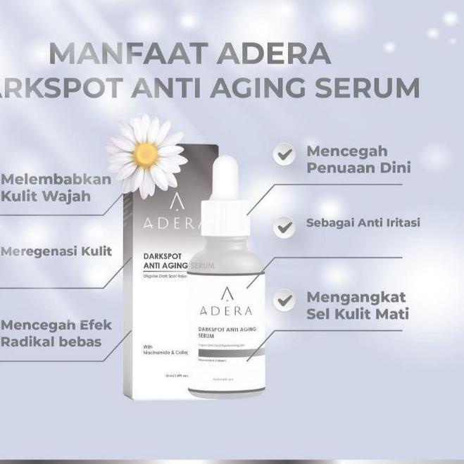 S-24☎) Adera Serum Darkspot Anti Aging Wajah Glowing Skincare Terbaik Untuk Noda Hitam - Adera Beauty paling laris