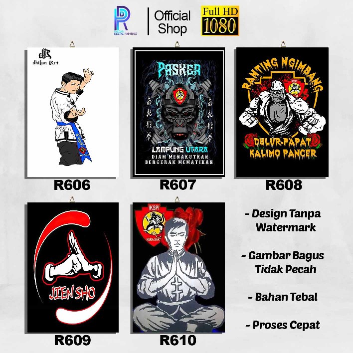 POSTER KAYU HIASAN DINDING HOME DECOR IKSPI KERA SAKTI RR606