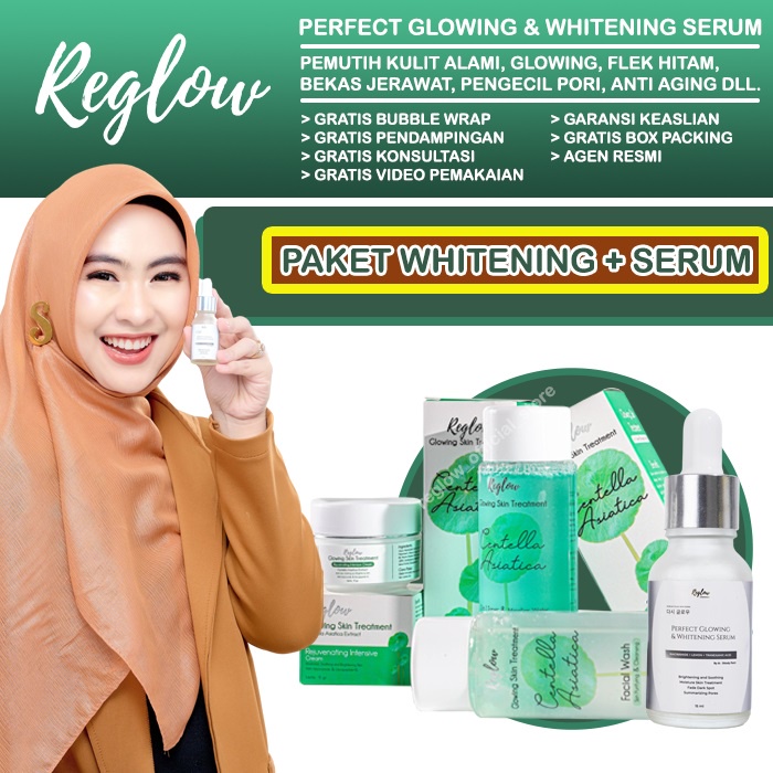 Reglow Paket Whitening + Perfect Glowing Serum