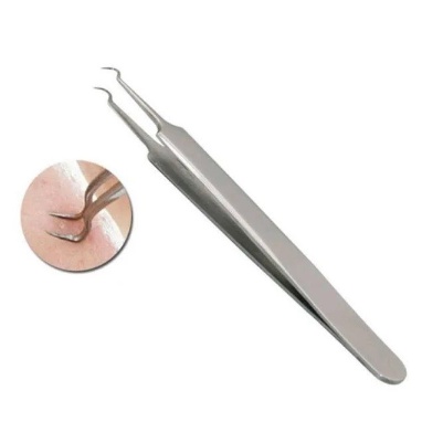 Pinset Jepit Komedo Stainless Steel Blackhead Tweezer / Alat Capit Untuk Menghilangkan Komedo / Penjepit Komedo