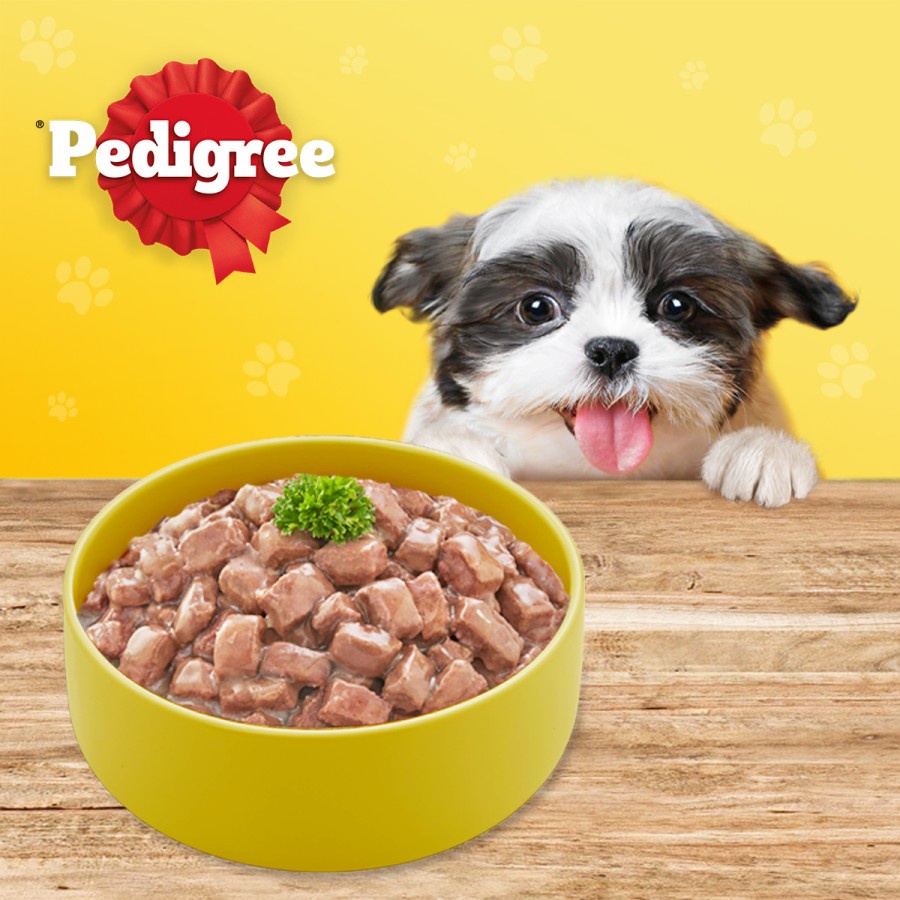 Pedigree PUPPY Pouch Wet Food 130gr - Makanan Basah Anak Anjing