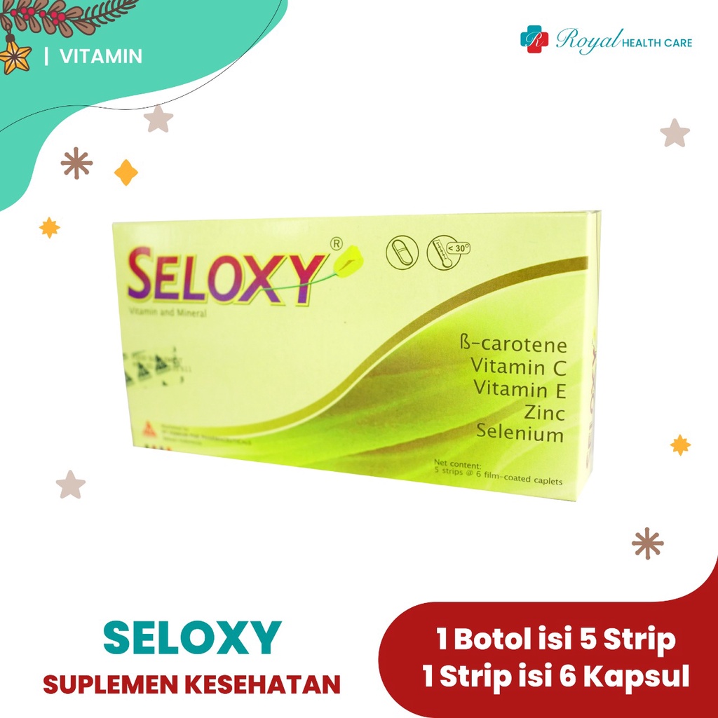 SELOXY BOX 30 Kapsul Sebagai Antioksidan Bagian Sel yang Penting