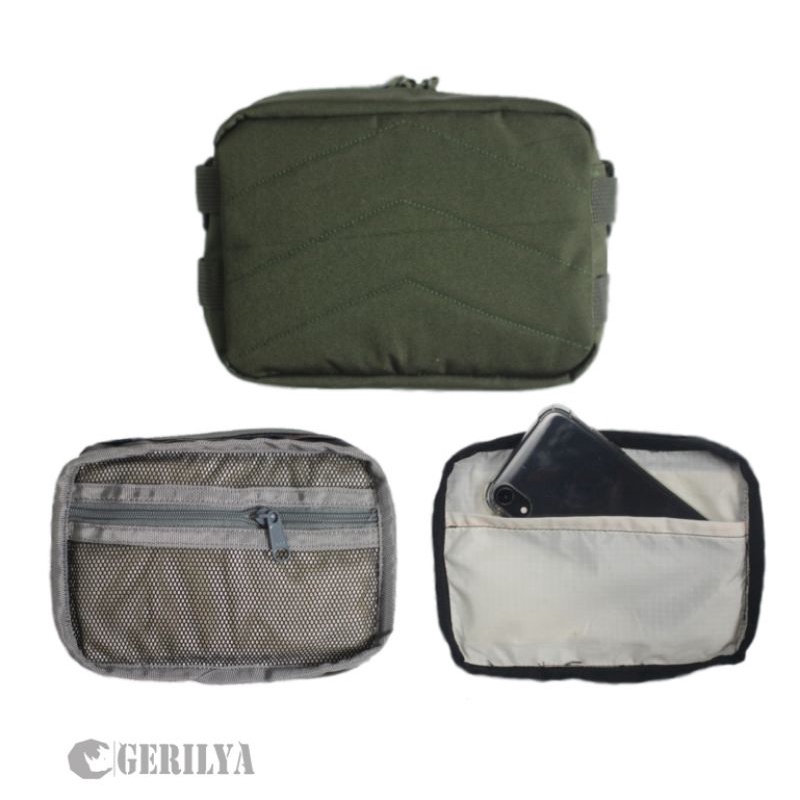 Gerilya - Tacto Clutch - Handbag Pria - Slingbag Pria - Tas HP pria - Hanging Bag - Tas selempang army tactical