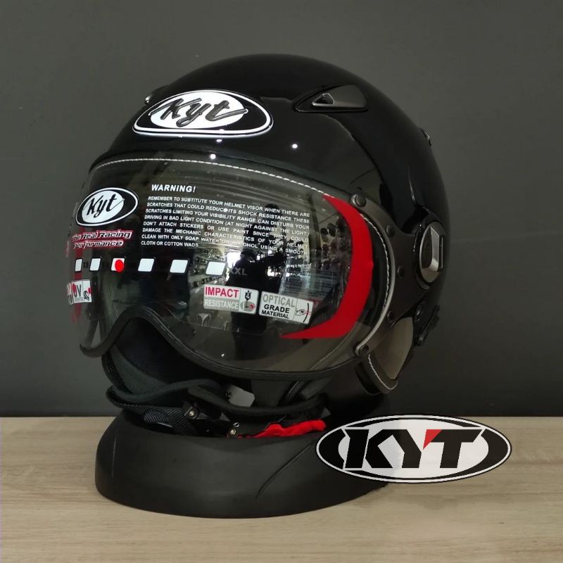 HELM KYT ELSICO BLACK GLOSS ORIGINAL MURAH HELM KYT ELSICO HITAM GLOSS ORIGINAL MURAH HELM KYT ELSIC