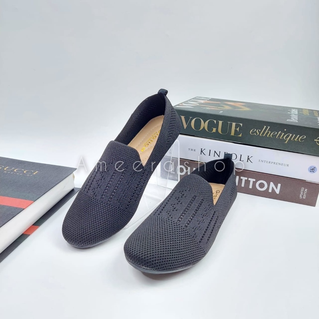 Sepatu wanita Flatshoes Rajut import Wanita Gratica Ps 010