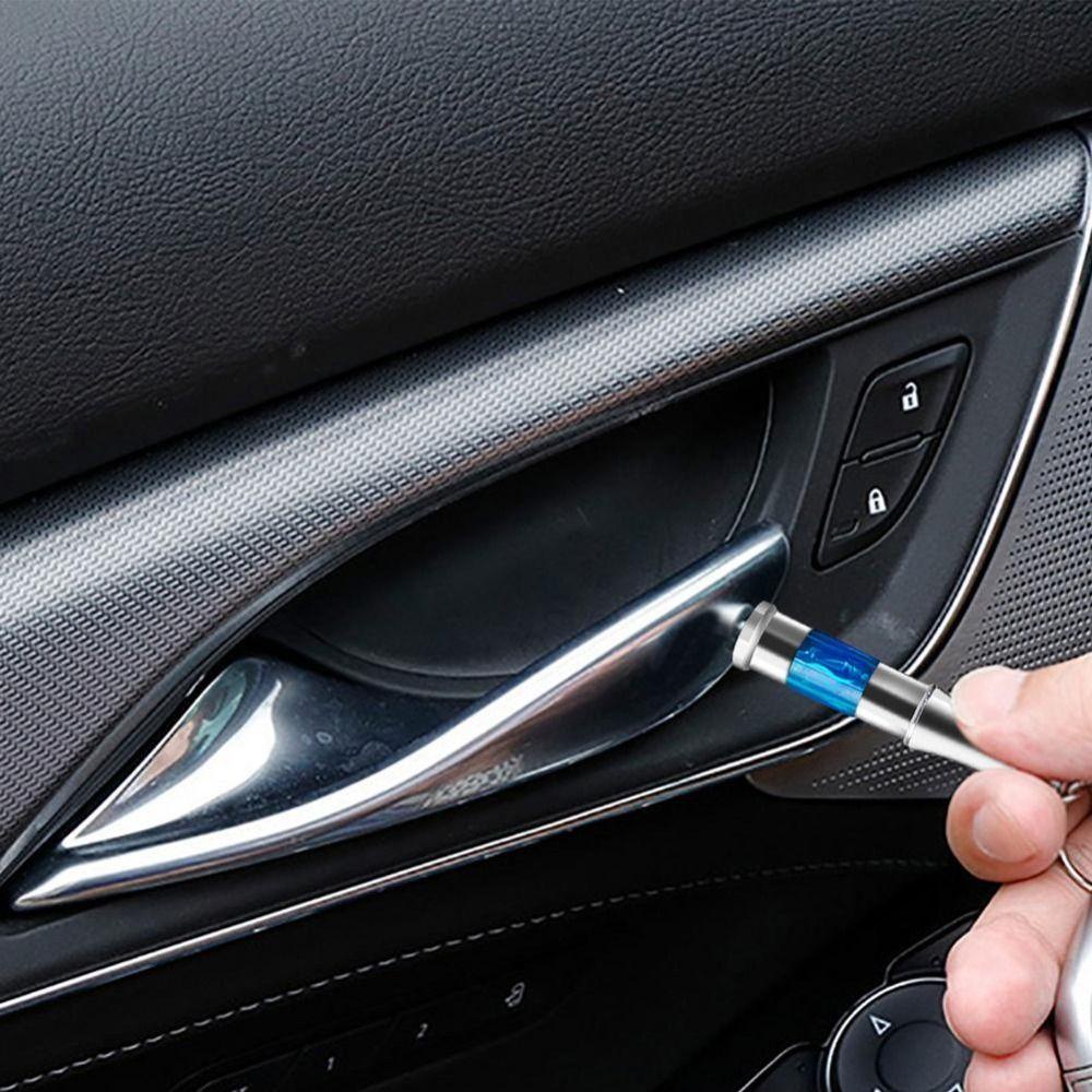 [Elegan] Gantungan Kunci Anti-Statis Mobil Kendaraan Biru Merah Kunci Ring Statis Batang Aksesoris Interior Menghapus Statis Antistatic Bar Electrostatic Discharger