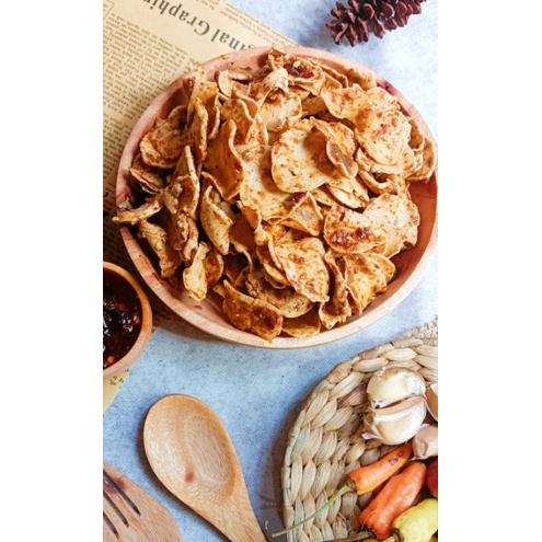 

Basreng Pedas daun jeruk 500gr (wajib checkout packing dus)