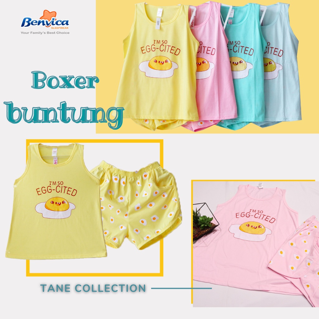 BAJU TIDUR BOXER BUNTUNG TANE - B