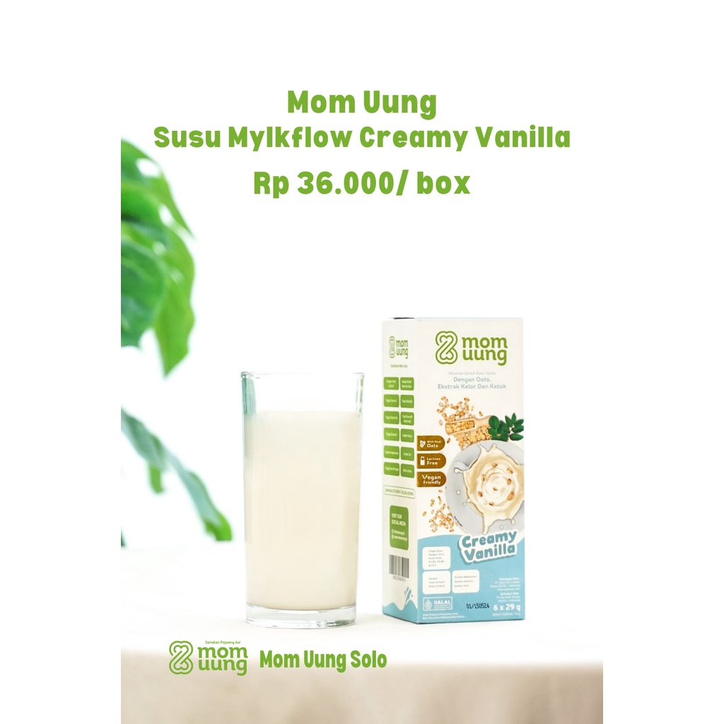 MOM UUNG MYLKFLOW SUSU PELANCAR ASI / MOM UUNG SOLO / CLASSIC CHOCOLATE / CREAMY VANILLA / VEGAN FRIENDLY