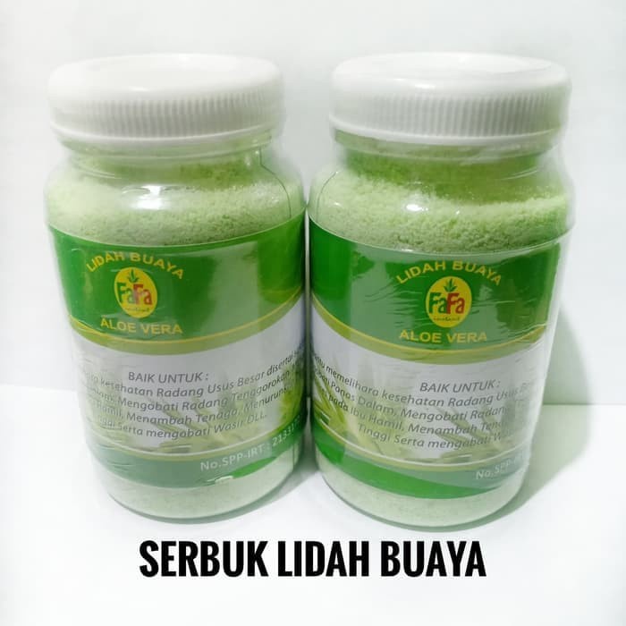 

MINUMAN SERBUK LIDAH BUAYA ALOE VERA BUBUK OBAT RADANG USUS 250 GRAM PRODUK TERBAIK