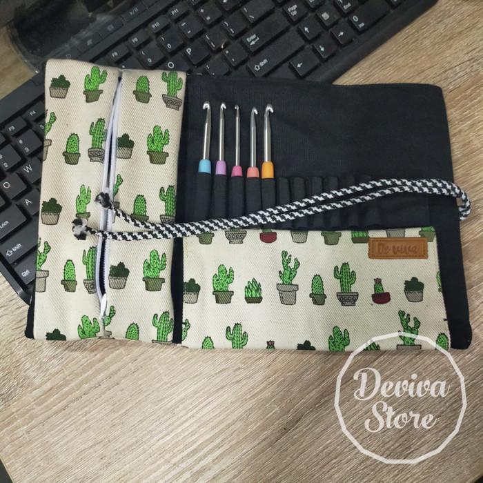

Tempat Alat Rajut Hakpen Crochet Hook Case Serbaguna Best Seller