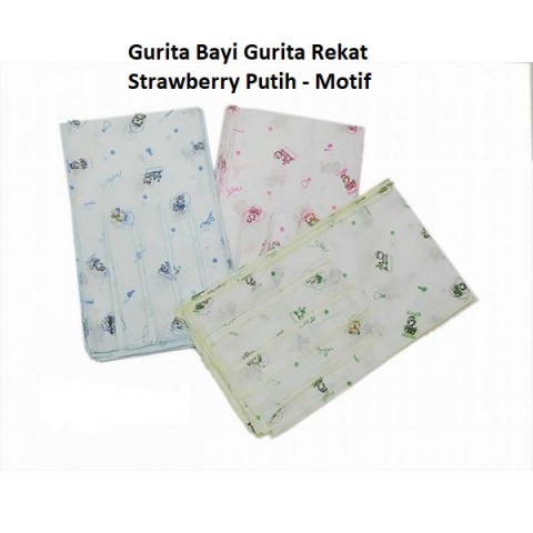 6 Pcs Gurita Bayi Model Tali Ikat - Gurita Perut Bayi Ikat - Warna Putih List Warna Warni