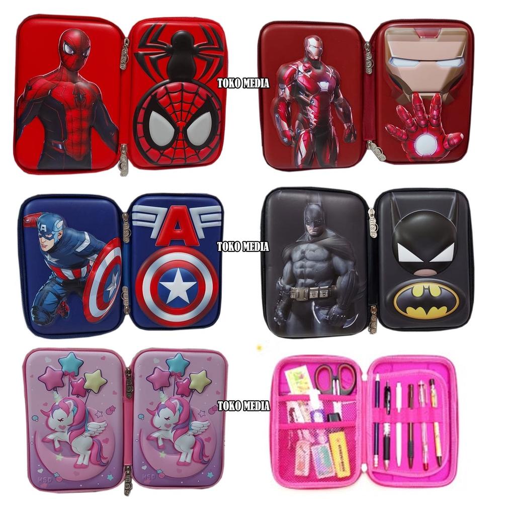 

KOTAK / TEMPAT PENSIL ALA SMIGGLE MOTIF SUPERHERO BAGUS MURAH TERLARISS...,,,,,