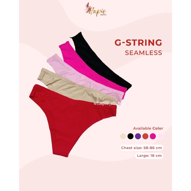 Celana dalam gstring seamless/thong wanita murah/celana dalam sexy seksi/g string big size