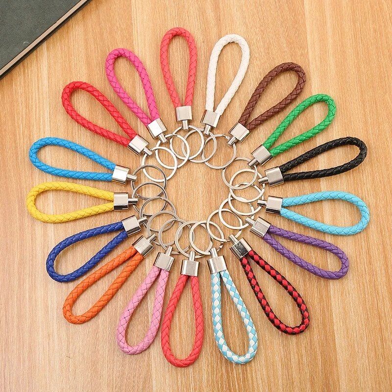 GANTUNGAN KUNCI ANYAMAN KULIT BOTTEGA KEY  CHAIN