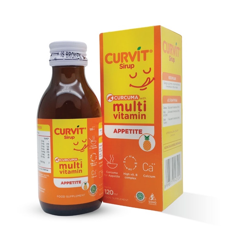 CURVIT SIRUP  UNTUK PENAMBAH NAFSU MAKAN