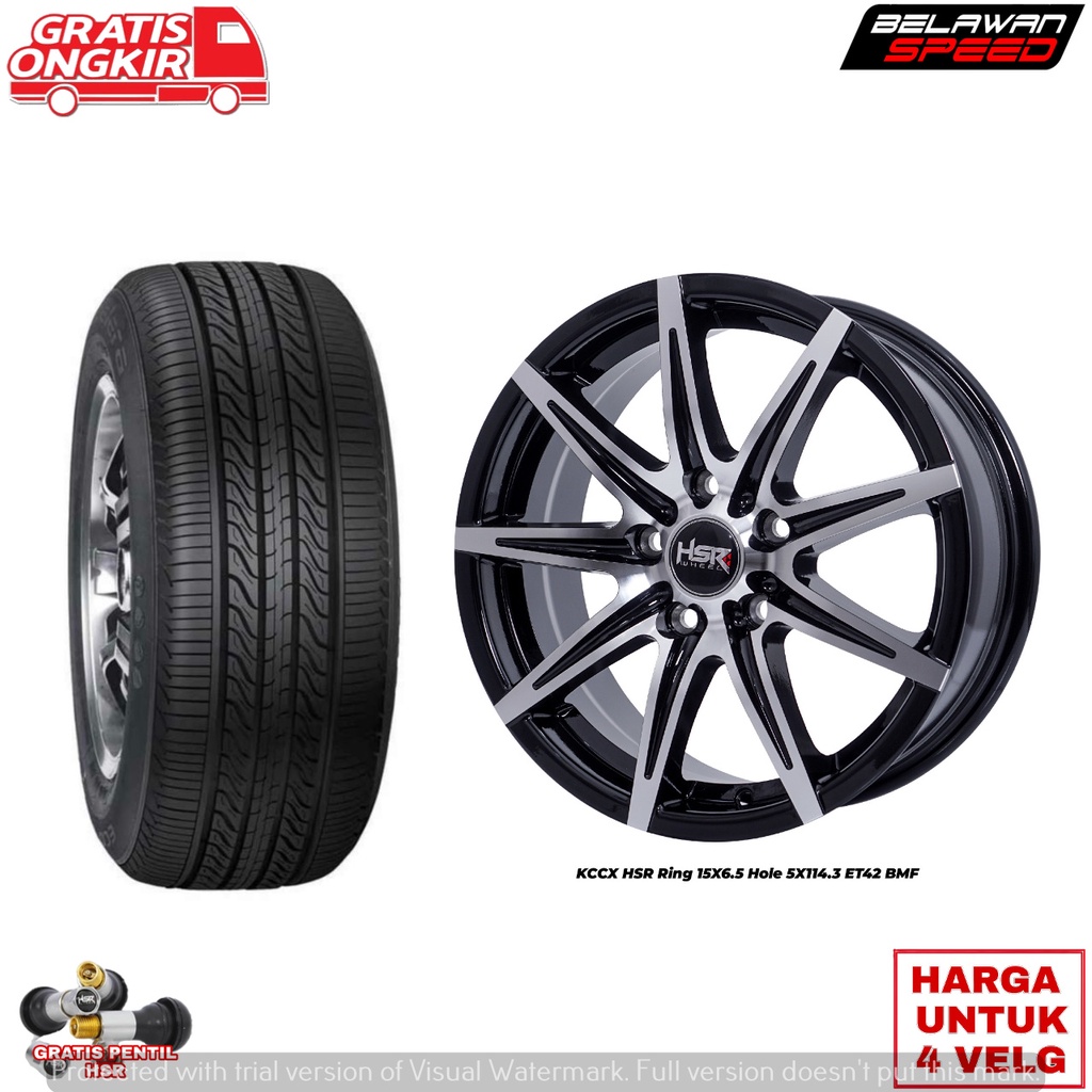 PROMO PAKETAN VELG RING 15 HSR KCCX RING 15 PLUS BAN ACCELERA/FORCEUM UNTUK ERTIGA