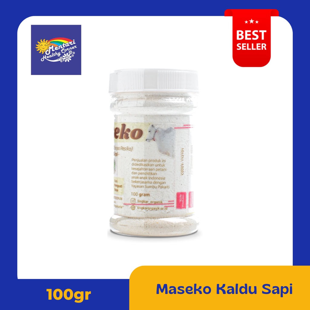 Lingkar Organik Maseko Kaldu Sapi Botol 100gr