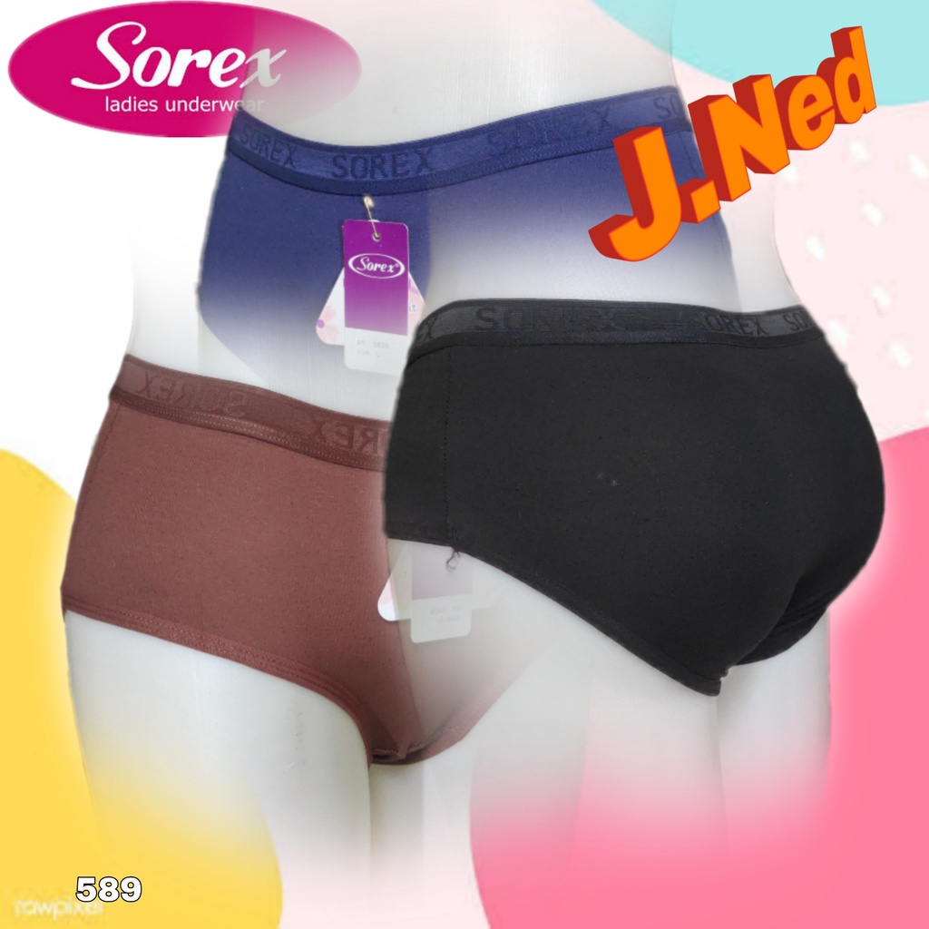 J589L - HARGA 1 LUSIN CD WANITA SOREX CELANA DALAM WANITA CD SOREX