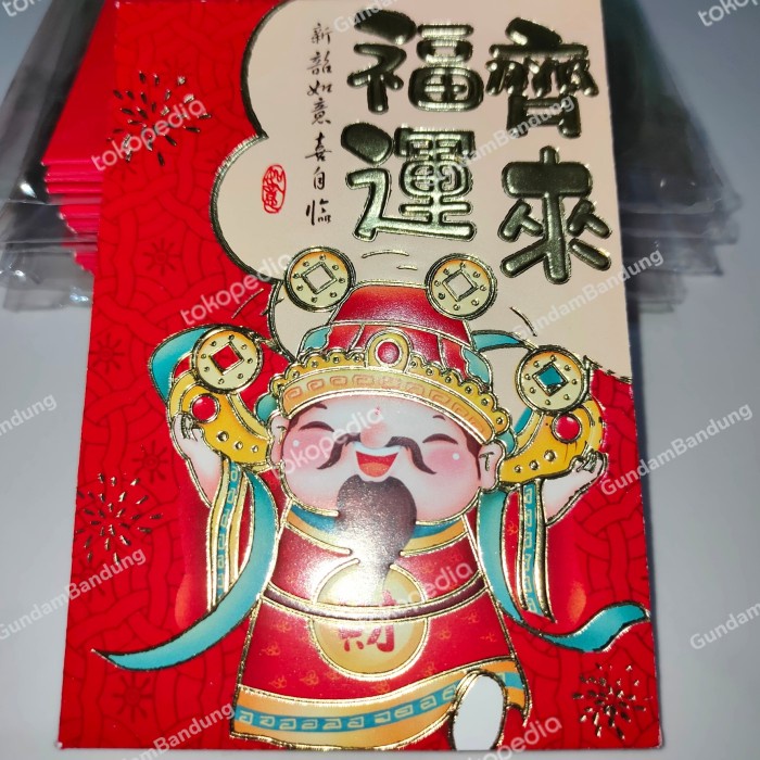 

best seller] AMPLOP ANGPAO IMLEK 2022 KECIL PENDEK DEWA UANG HOKI PAO YUAN HONG FUK
