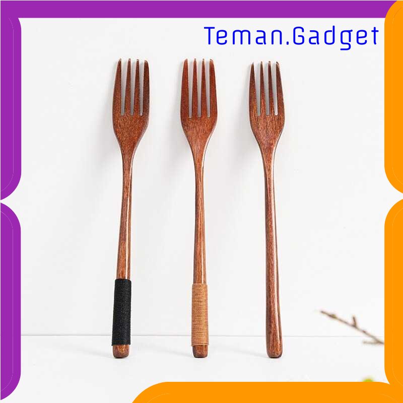 TG - DPR ECC Garpu Makan Japanese Style Bamboo Model Gagang Winding - EA021