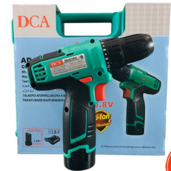 Bor Baterai 10.8 Volt DCA ADJZ1202 Cordless Drill DCA ADJZ1202E 10.8V