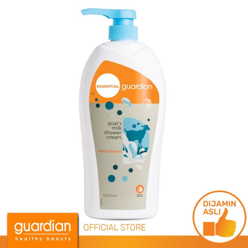 Guardian Essential Milk &amp; Silky Shower Cream 1L 1000ml