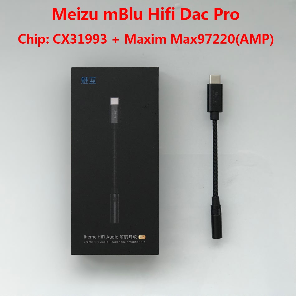 Meizu mblu HiFi DAC Earphone Amplifier Tipe-C Ke 3.5mm audio adapter CX31993 Chip 600ou PCM 32bit/384k Untuk Xiaomi