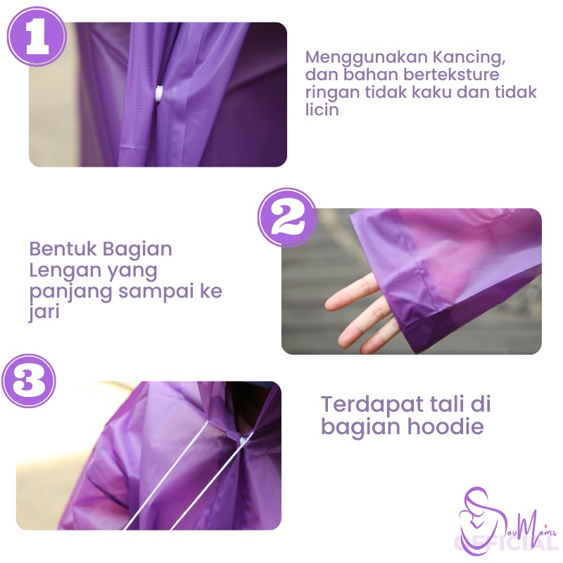 Jas Hujan Pria Wanita Dewasa Ponco Raincoat Transparan Lightweight Waterproof With Hood Terusan Polos Jashujan Mantel Mantol Jass Ujan Huja Hujn Hujam Korea Poncho Portable Unisex Transparant Korean Style Bening Murah Kancing