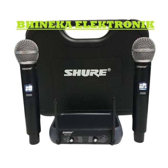 Mic Wireless Shure Pgx242 Shure Pgx 242 Mic Pegang Pegang