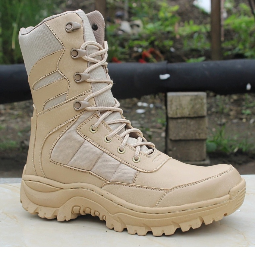 Sepatu Pdl Tactical Safety Boots Tni Porli Satpol PP Kerja Dinas Ujung Besi Chameleon