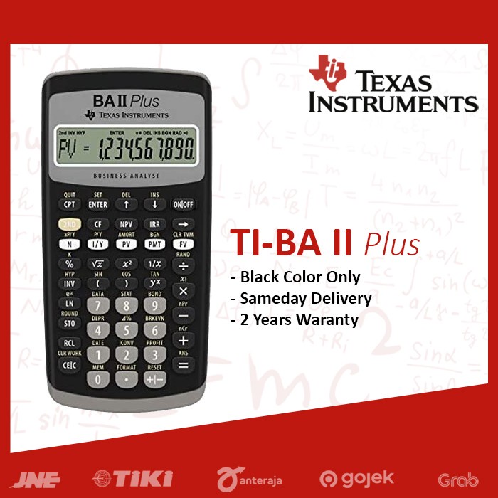 

KOMPLIT Texas Instruments BA II Plus Financial Calculator