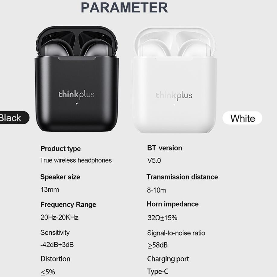 Stok Terbatas Thinkplus Lenovo LP2 True Wireless Bluetooth Earphone TWS Noise Reduction