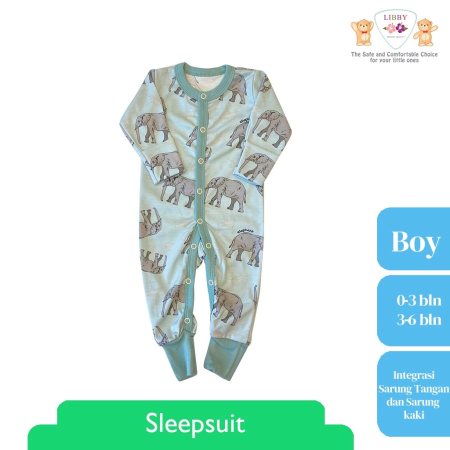 LIBBY PREMIUM SLEEPSUIT MOTIF BOY / SLEEPSUIT BAYI