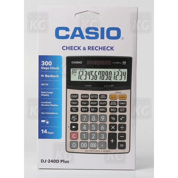 

KALKULATOR CASIO DJ 240D PLUS ORIGINAL - 14 DIGIT - CASIO ORIGINAL #ORIGINAL