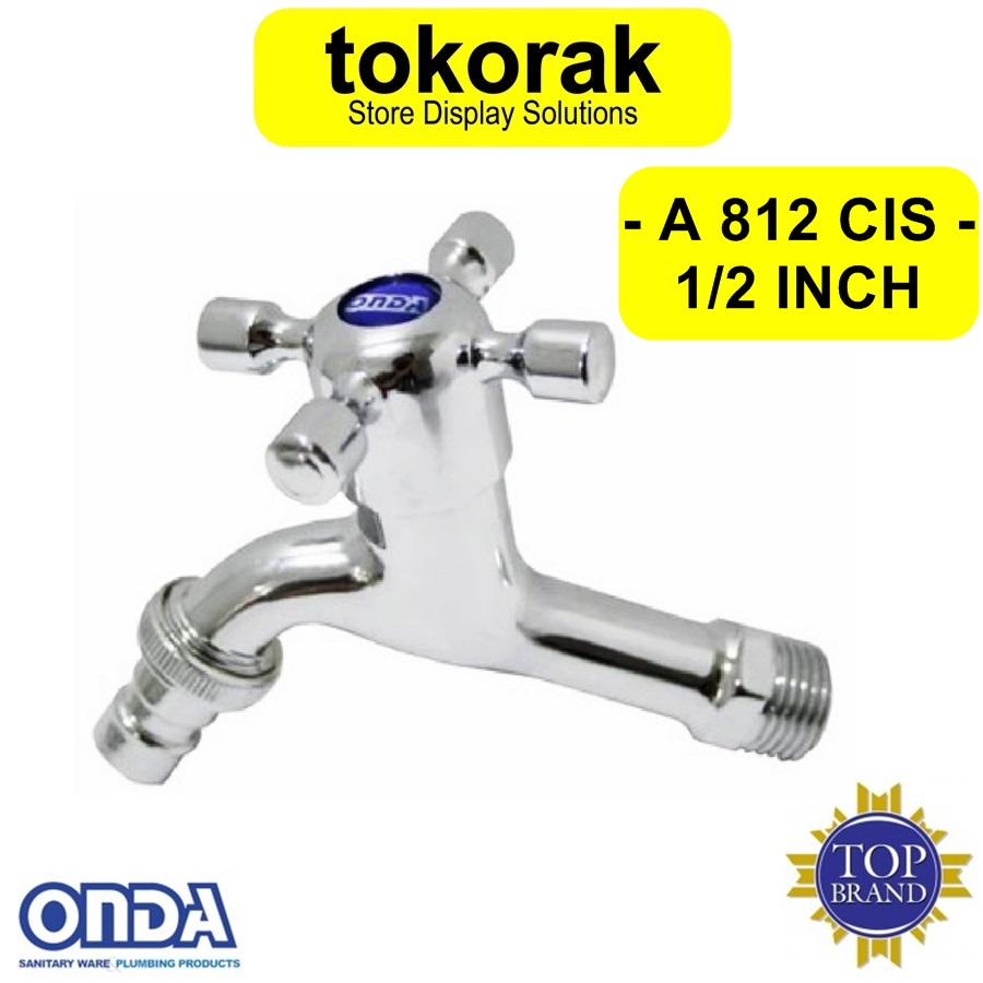 KRAN AIR ATAP A 812 CIS ONDA KERAN SELANG TEMBOK TAMAN 1/2 INCH A812