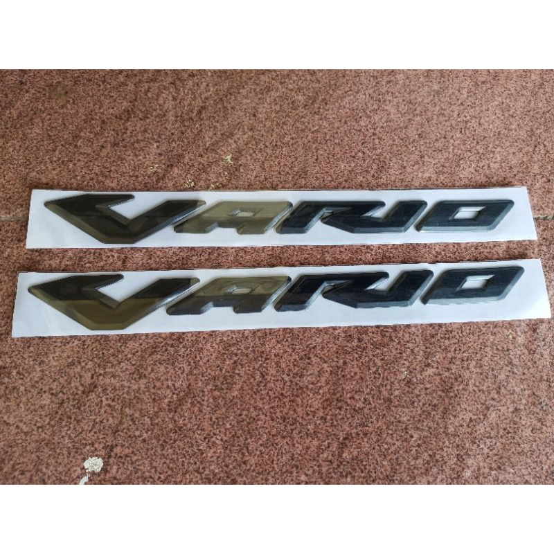 Sticker timbul vario led / Emblem timbul vario 150 hitam