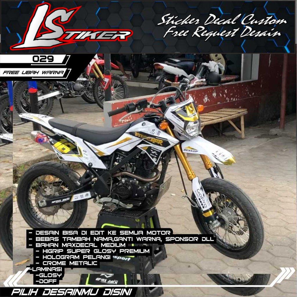 029 decal dtracker kombinasi crome gold