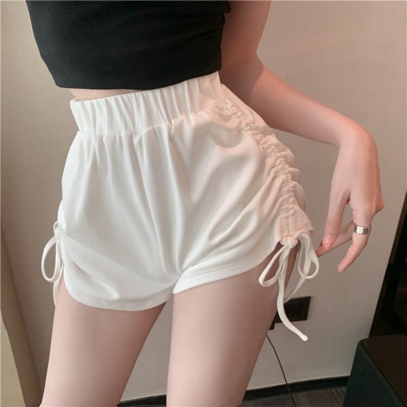 Women Short Pants Korean Style Casual Tali Serut Celana Pendek Wanita Premium Terbaru