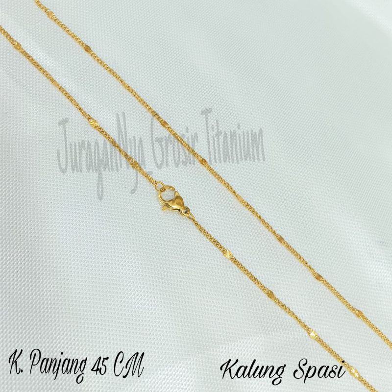 KALUNG TITANIUM SPASI SIMPLE ANTI KARAT&amp;ANTI LUNTUR