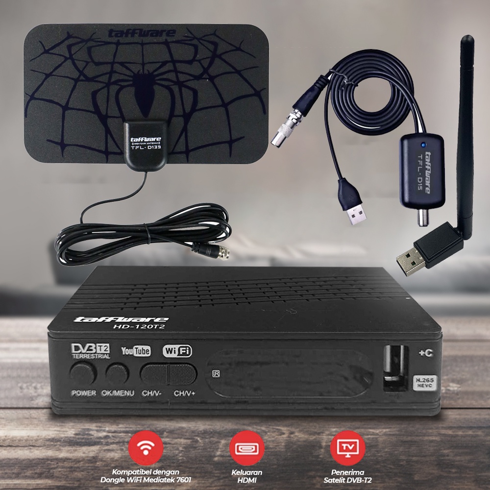 Jual PAKET Digital Set Top Box + Antena TV Booster Amplifier Analog
