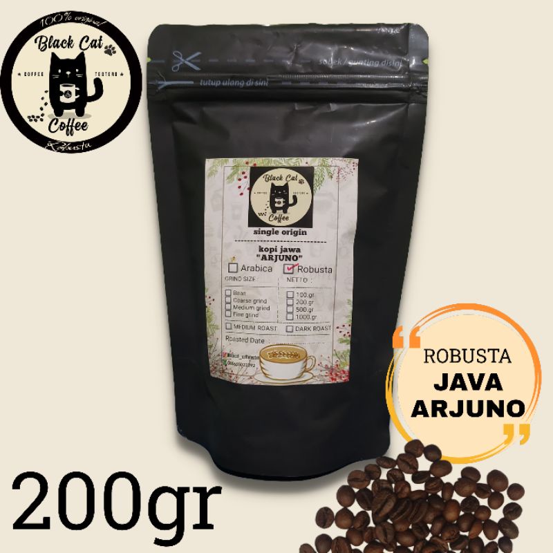 

Kopi Robusta Arjuno Natural proses 200gr | Singgle origin arjuno mountain tambak watu Purwodadi Jawa timur