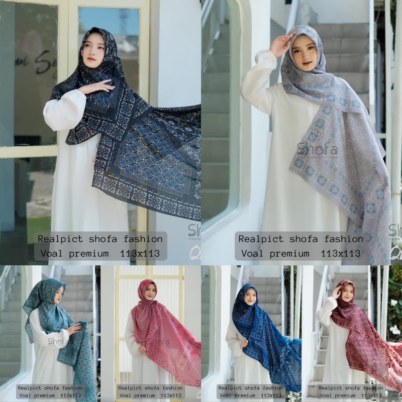 HIJAB DENNAY KW VOAL SEGIEMPAT MOTIF { MY LADY } MURAH TEPIAN LASERCUT RAPIH MUDAH DI BENTUK BAHAN VOAL PREMIUM